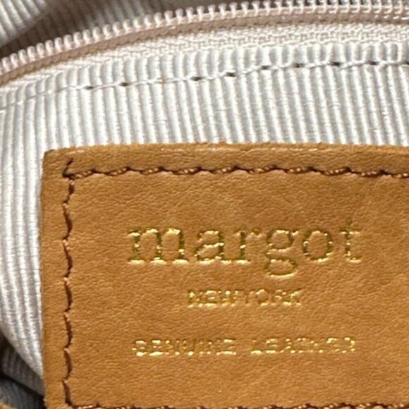 Margot New York Split Pocket Leather Crossbody in Cognac EUC - Picture 11 of 15